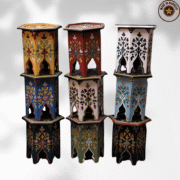 Moroccan inspired boho side table