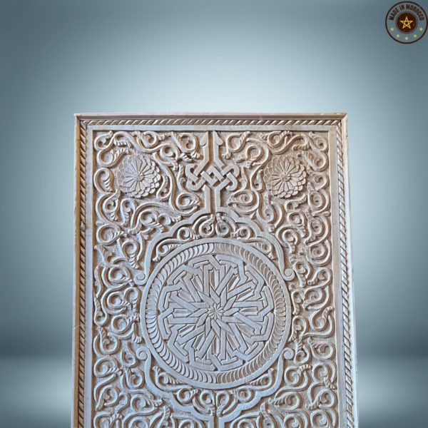 Moroccan Wall Carved Panel/ Floral motif / Andalusian Style.