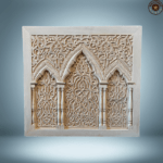 Moroccan Carved Wall Panel/ Arches And Pilars /Andalusian Style.