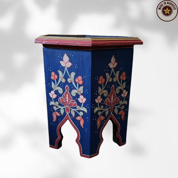 Moroccan Painted "Blue - Blue Raspberry" Table / Andalusian Style