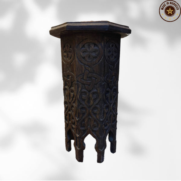 Octagonal Moroccan Carved Table/ Andalusian Style