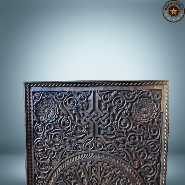 Moroccan Wall Carved Panel/ Floral motif / Andalusian Style.