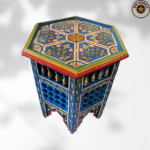 13 Flavor Variant painted Moroccan Table with Musharabi/ Andalusian Style.