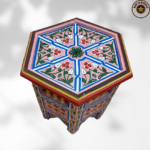 13 Flavor Variant painted Moroccan Table with Musharabi/ Andalusian Style.