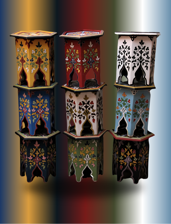 14 Flavor Variant Moroccan Painted Table / Andalusian Style