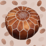 14 Flavor Variants Moroccan Leather Poof