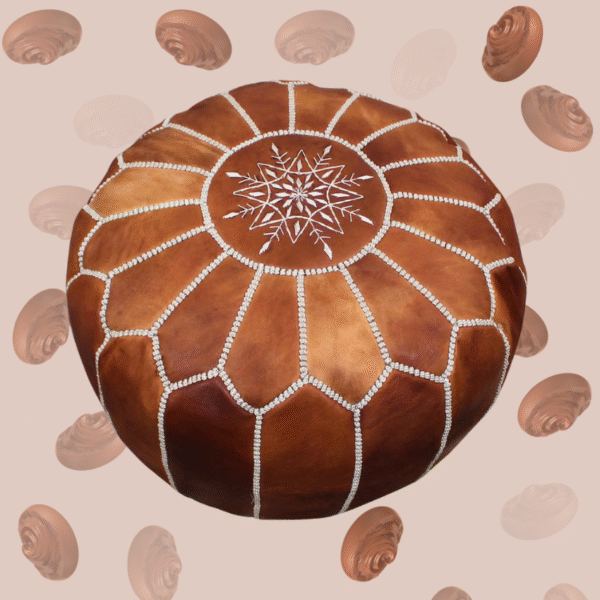 14 Flavor Variants Moroccan Leather Poof