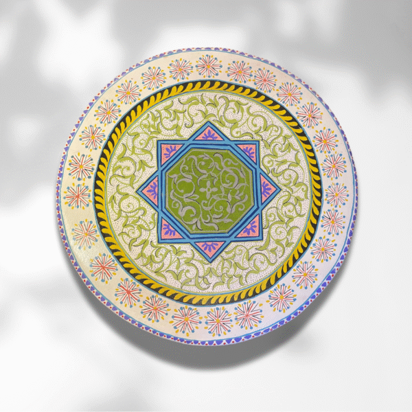 3 Flavor Variants Moroccan Painted Basse Table/ Andalusian Style.
