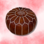 14 Flavor Variants Moroccan Leather Poof