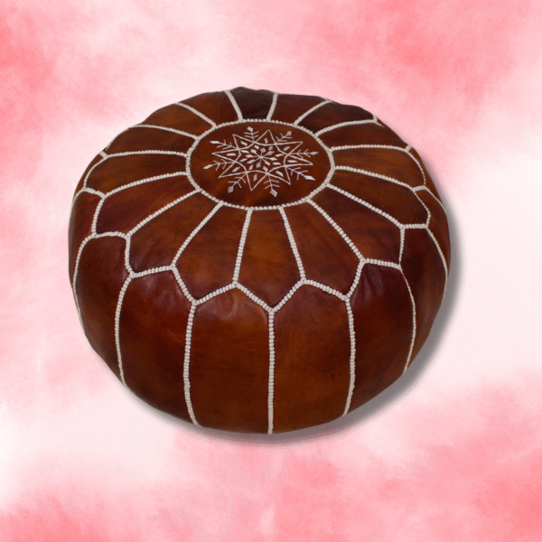 14 Flavor Variants Moroccan Leather Poof
