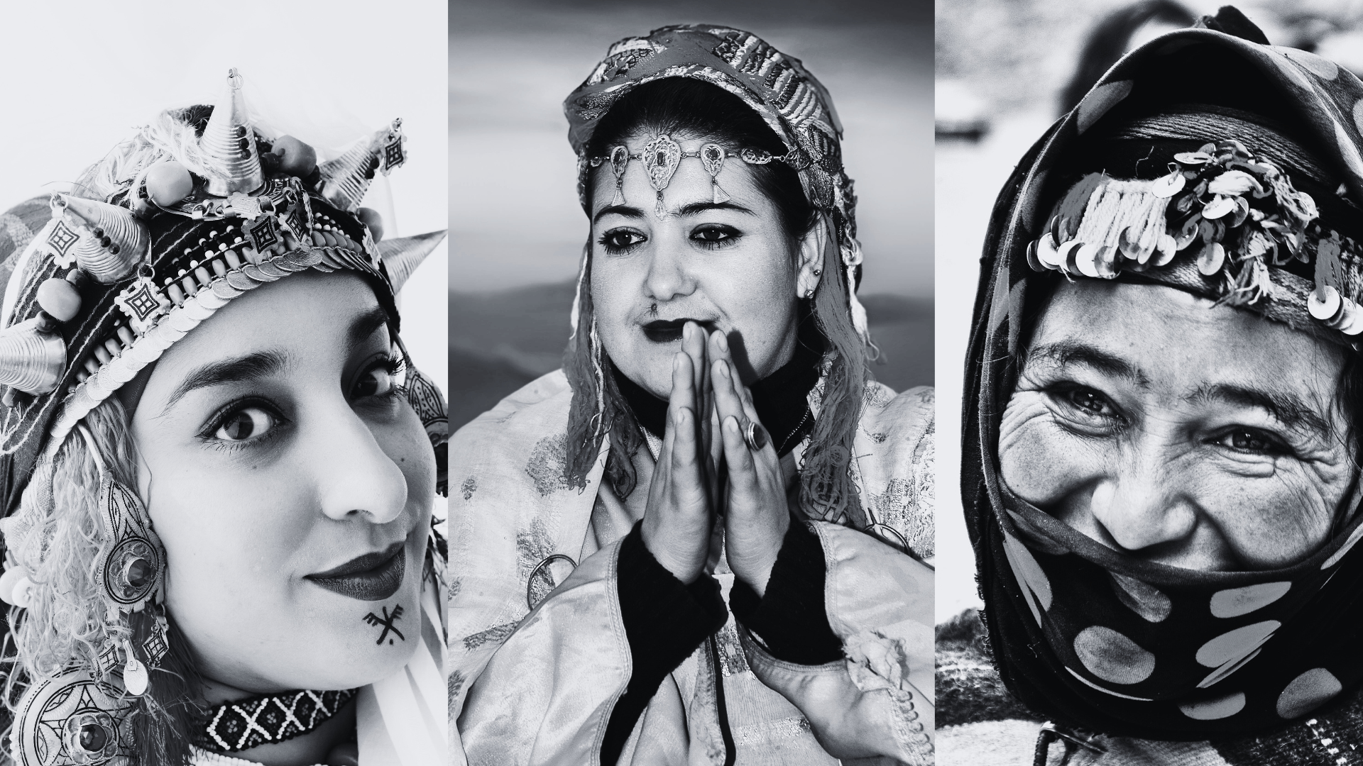 The Amazigh People Of Morocco: Close-up of an Amazigh woman wearing traditional jewelry, representing Moroccan indigenous identity.