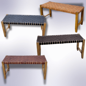 6 Flavor Variants Leather Entryway Chair