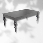 Sets of 4 DIY Redwood Table Legs, Turned Dining Table, Bar Table or Desk Legs