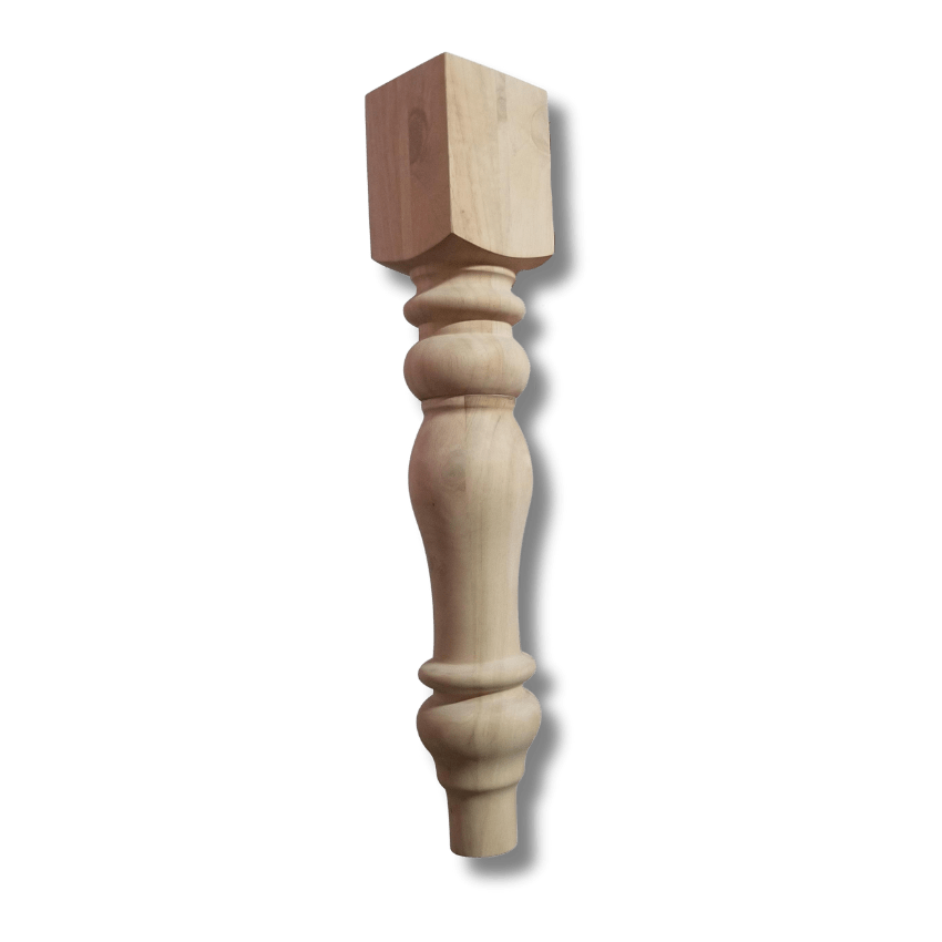 Sets of 4 DIY wood Table Legs, Turned Dining Table, Bar Table or Desk Legs