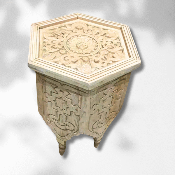 Oriental Hexagonal Moroccan Coffee Table/ Andalusian style.
