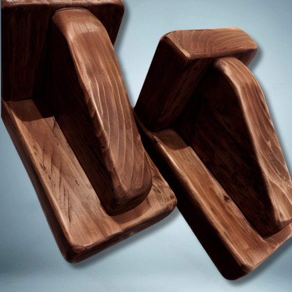 Set of 2 Moroccan Style Wood Wall Sconce's Candle Holders
