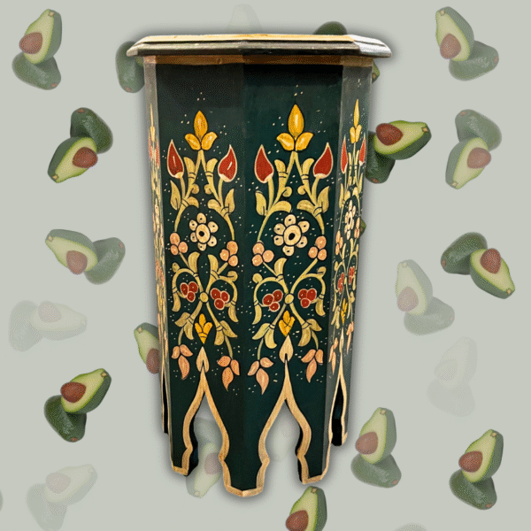 4 Flavor Variants Painted Moroccan Octagon End Table/ Andalusian Style.