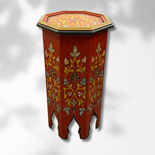 4 Flavor Variants Painted Moroccan Octagon End Table/ Andalusian Style.