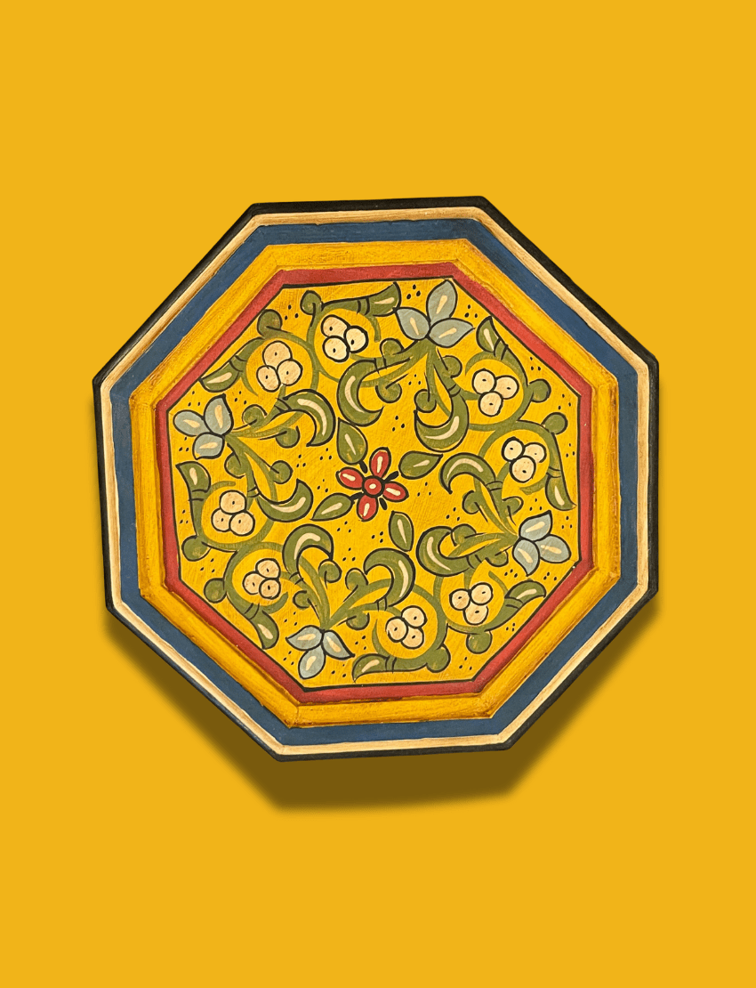 Colorful End Table - Boutabaa Crafts: Costly Yet Affordable Moroccan handamde furniture.