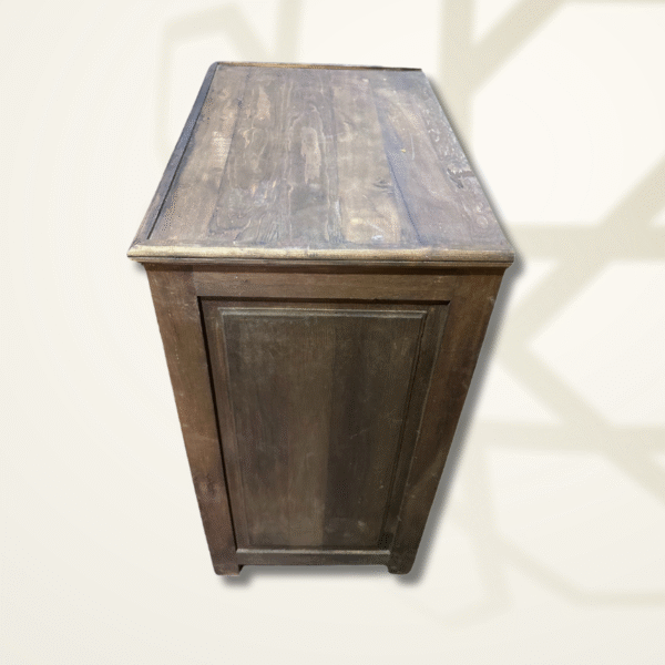 Boutabaa Crafts - Moroccan Carved Entryway Storage Cabinet - Brown
