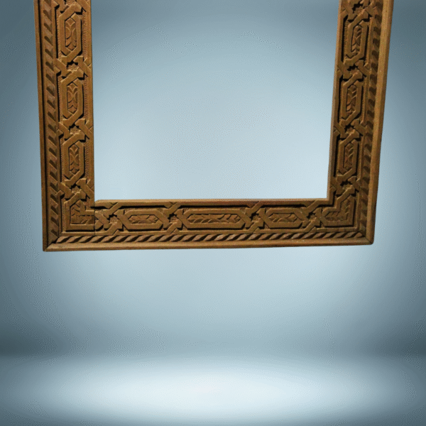 Boutabaa Crafts - Moroccan Arch Mirror / Wood Frame - Natural Cedar