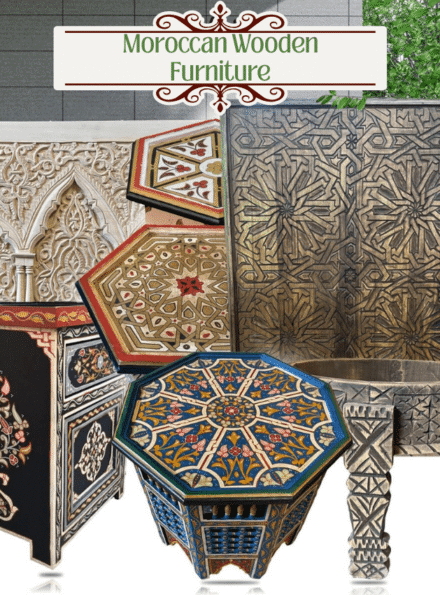 Discover the charm of Moroccan wooden furniture, where craftsmanship meets character.